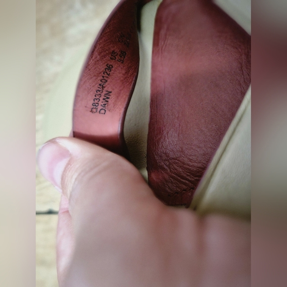 COACH Dawn leather anklet wedges BRAND NEW 5.5 - Picture 9 of 9